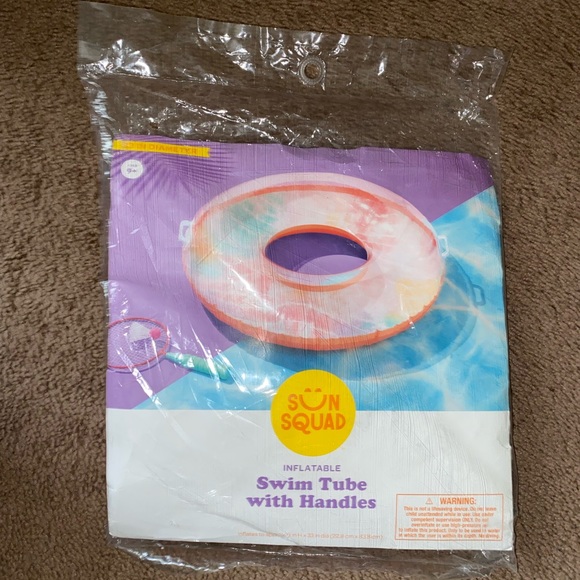 Sum Squad Inflatable Swim Tube with Handles - Picture 3 of 5